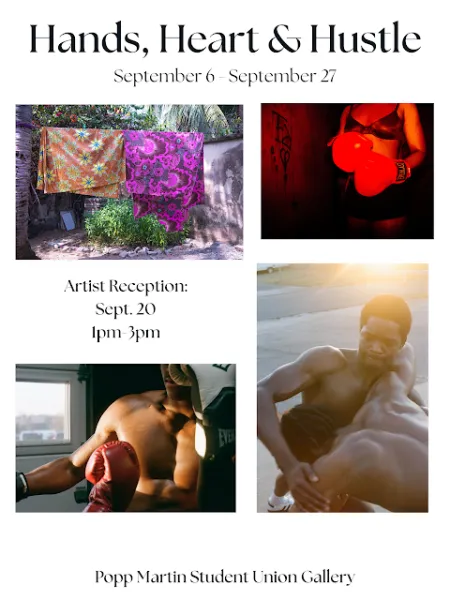 Hands, Heart & Hustle exhibit poster